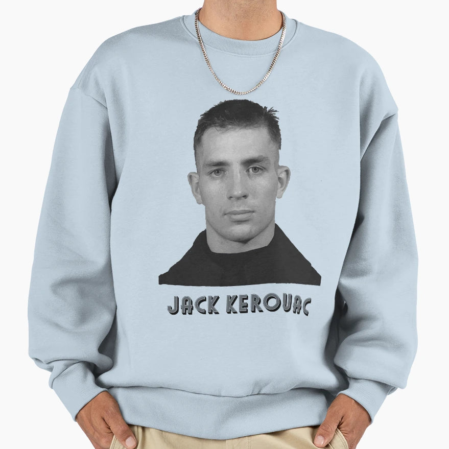 Writing Jack Kerouac Sweatshirt - Unique Graphic for Adults - T-Shirt, Sweatshirt, Hoodie