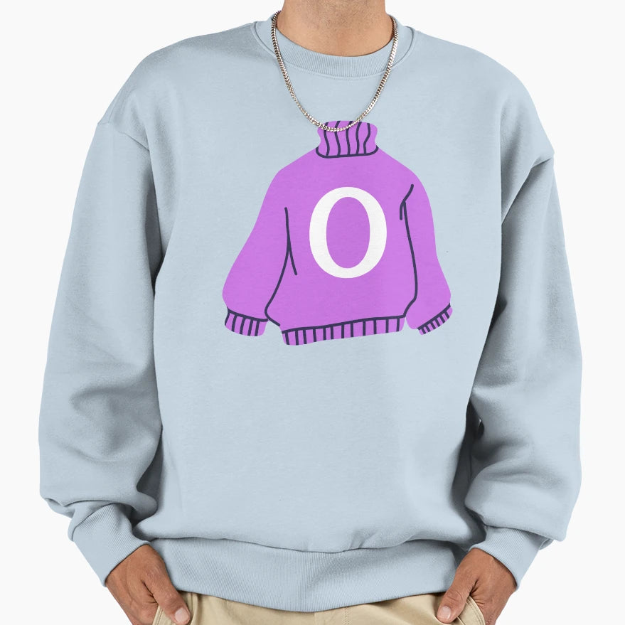 Letter Sweatshirt - Minimalist Print Men Women - T-Shirt, Sweatshirt, Hoodie