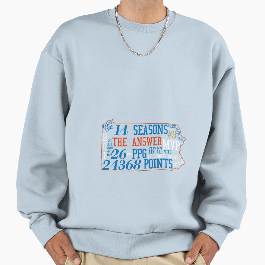 Allen Iverson Sweatshirt - Unique Graphic Unisex - T-Shirt, Sweatshirt, Hoodie