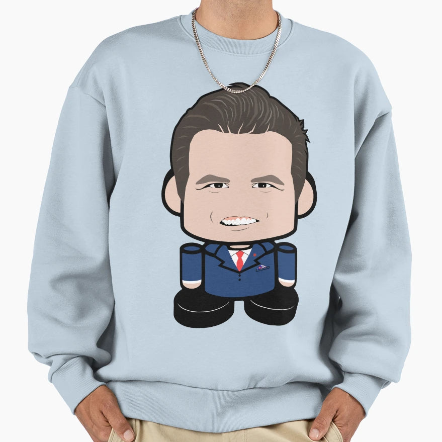 Gaettrz Politicobot Toy Robot Sweatshirt - Aesthetic Graphic Unisex - T-Shirt, Sweatshirt, Hoodie