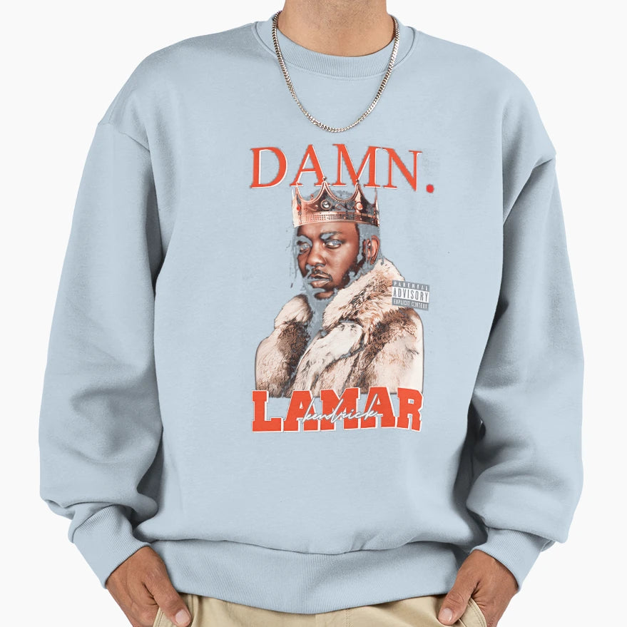 Kendrick Lamar Damn Sweatshirt - Custom Art Print Men Women - T-Shirt, Sweatshirt, Hoodie