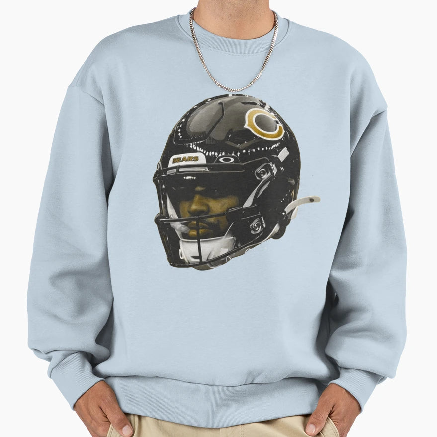CW Chicago Bears Football Sweatshirt - Minimalist Print for Adults - T-Shirt, Sweatshirt, Hoodie