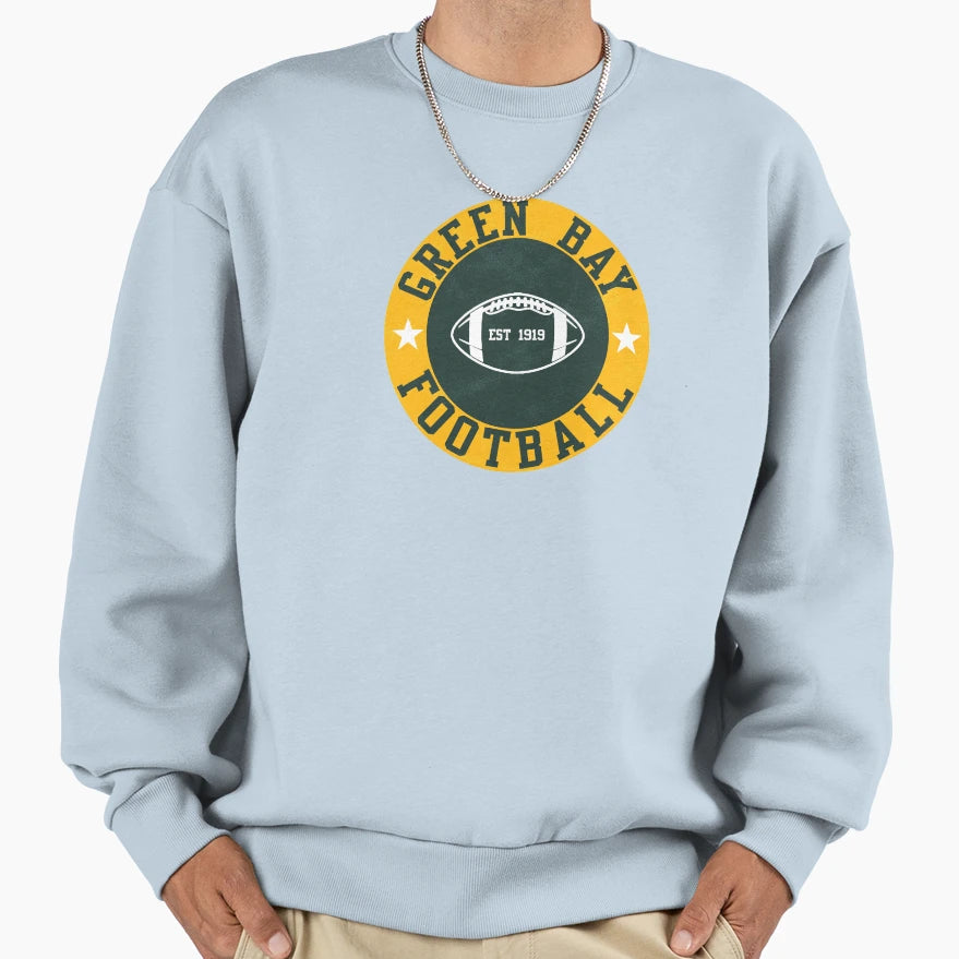 Green Bay Football Sweatshirt - Casual Everyday Wear Men Women - T-Shirt, Sweatshirt, Hoodie