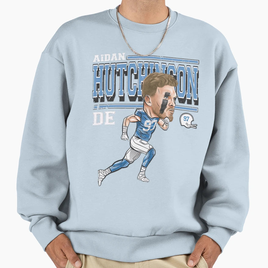 AH Detroit Cartoon Sweatshirt - Custom Art Print Men Women - T-Shirt, Sweatshirt, Hoodie