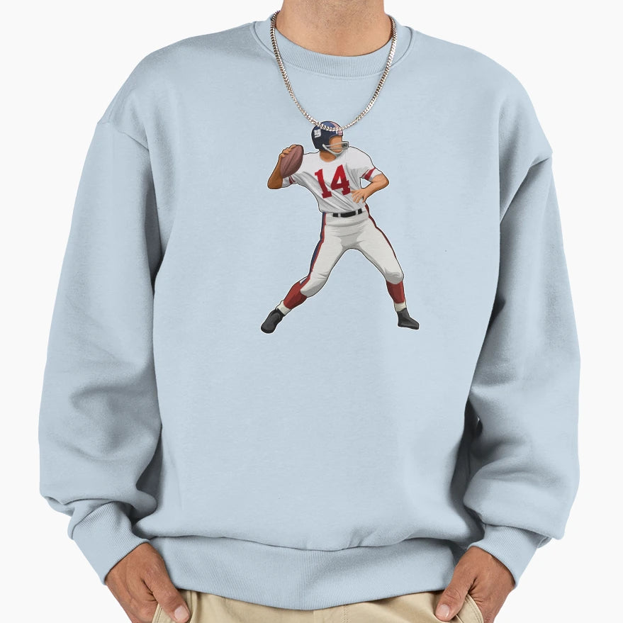 Y Tittle 14 Legends Throw Sweatshirt - Novelty Apparel Unisex - T-Shirt, Sweatshirt, Hoodie