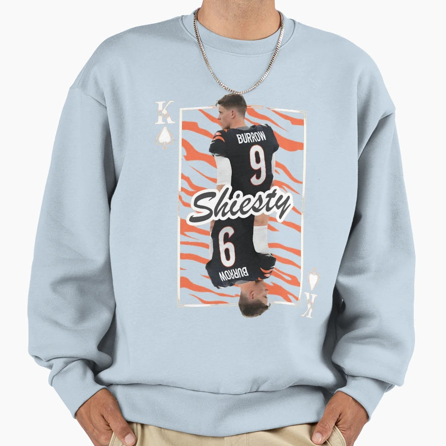 Player Sports Quarterback 14 Wide Sweatshirt - Novelty Apparel Men Women - T-Shirt, Sweatshirt, Hoodie