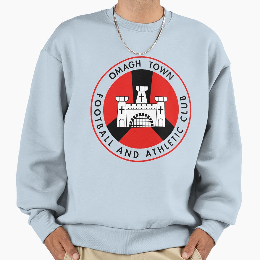 Omagh Town Fc Sweatshirt - Custom Art Print Men Women - T-Shirt, Sweatshirt, Hoodie