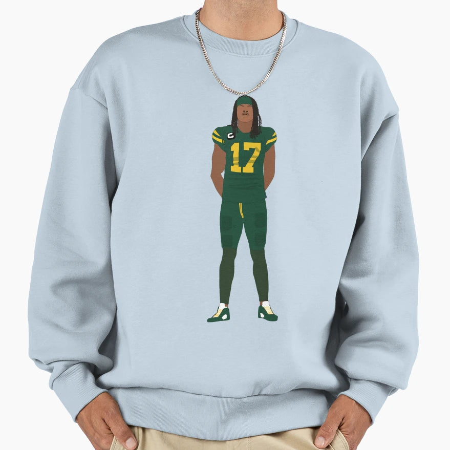 Football DA Number 17 Sweatshirt - Graphic Print for Adults - T-Shirt, Sweatshirt, Hoodie