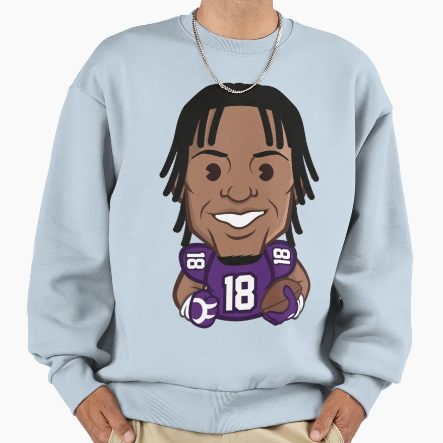Justin Jeffers Sweatshirt - Minimalist Print Men Women - T-Shirt, Sweatshirt, Hoodie