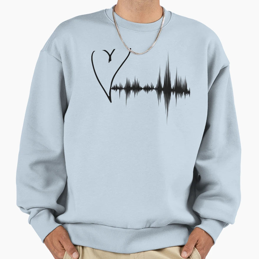 Heart Pulse Opal Sweatshirt - Graphic Print Unisex - T-Shirt, Sweatshirt, Hoodie