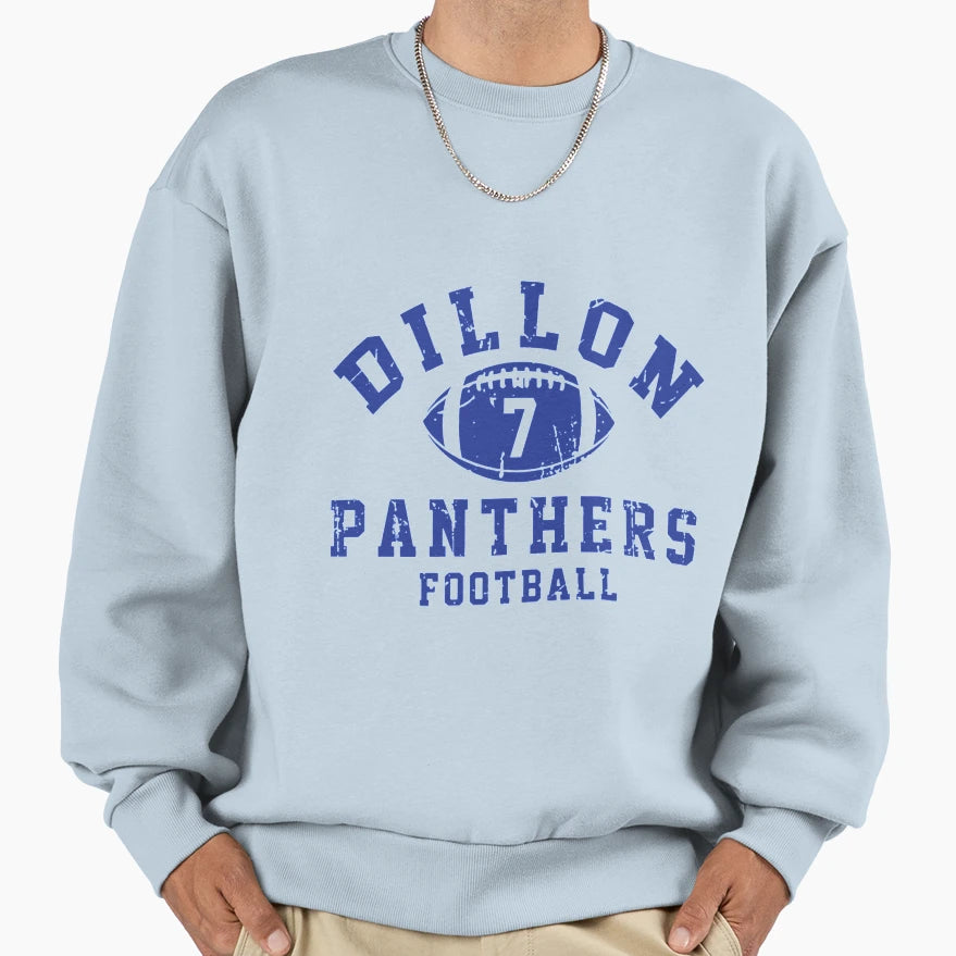 Dillon Panthers Football 7 Sweatshirt - Trendy Graphic Unisex - T-Shirt, Sweatshirt, Hoodie