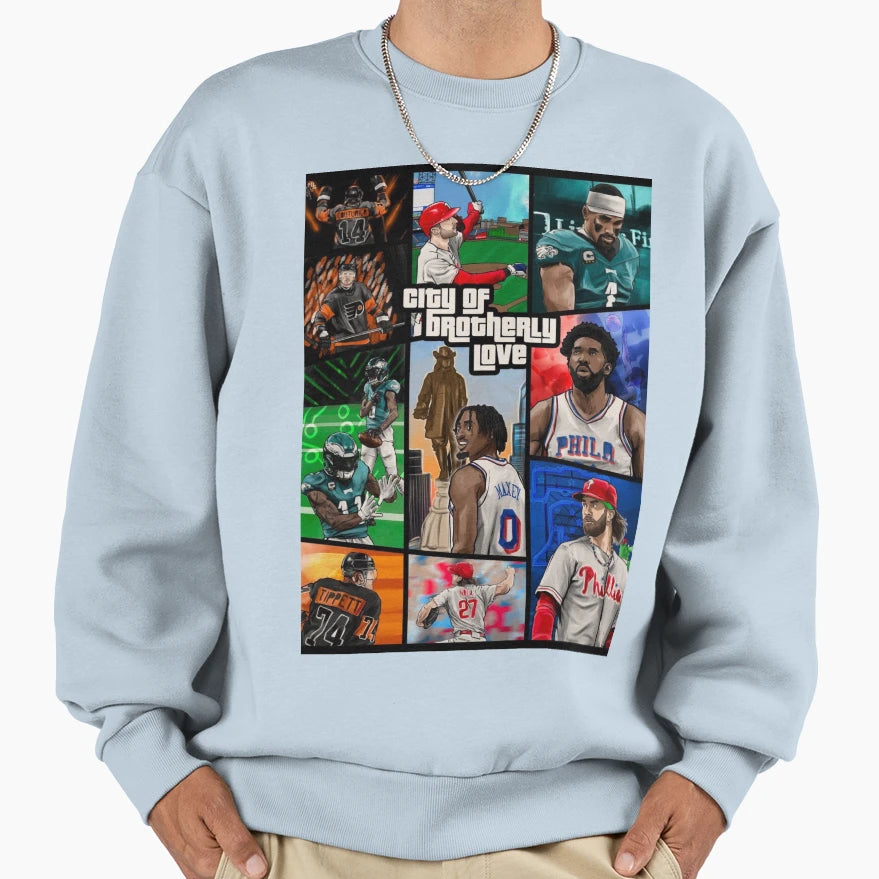 Brotherly Love V Sweatshirt - Casual Everyday Wear Men Women - T-Shirt, Sweatshirt, Hoodie