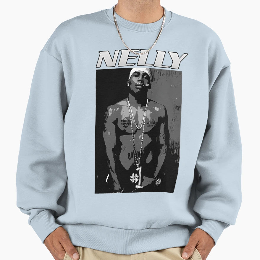 Nelly Rapper Sweatshirt - Novelty Apparel for Adults - T-Shirt, Sweatshirt, Hoodie