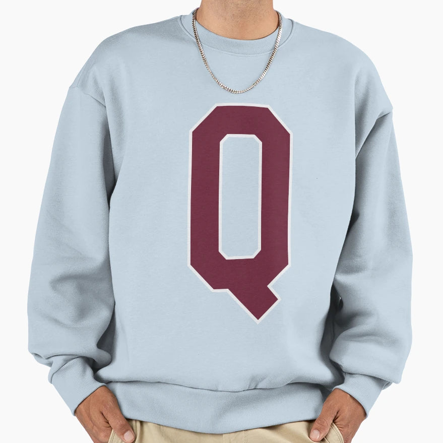 Letter Q Bold Collegiate Font Sweatshirt - Fun Novelty Design Unisex - T-Shirt, Sweatshirt, Hoodie