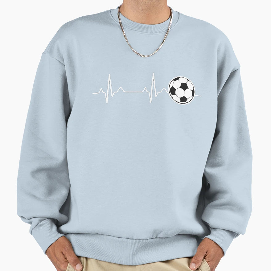 Soccer Keeps My Heart Kicking Sweatshirt - Novelty Apparel for Adults - T-Shirt, Sweatshirt, Hoodie