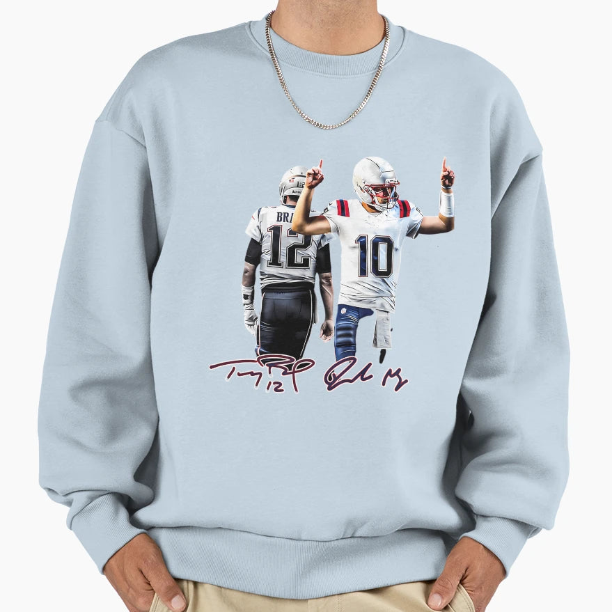 New England Football TB And Drake Sweatshirt - Minimalist Print Men Women - T-Shirt, Sweatshirt, Hoodie