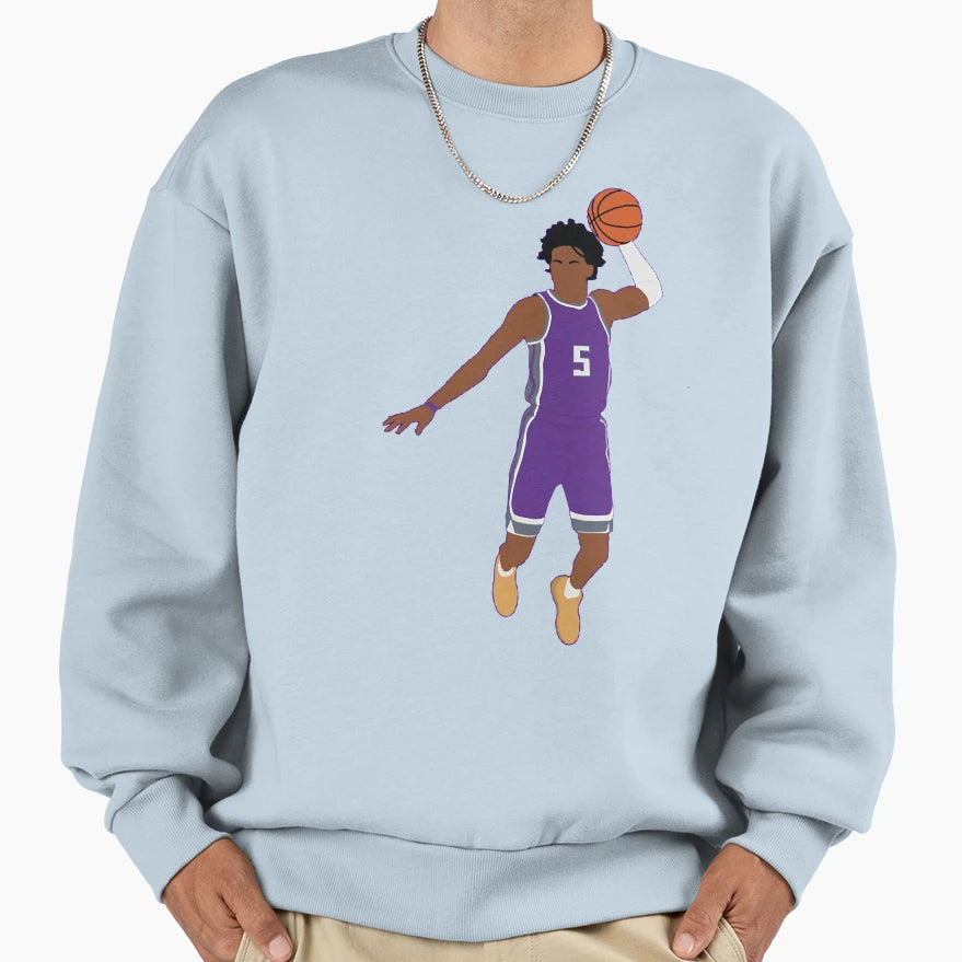 De Aaron Fox 5 Sweatshirt - Graphic Print Men Women - T-Shirt, Sweatshirt, Hoodie