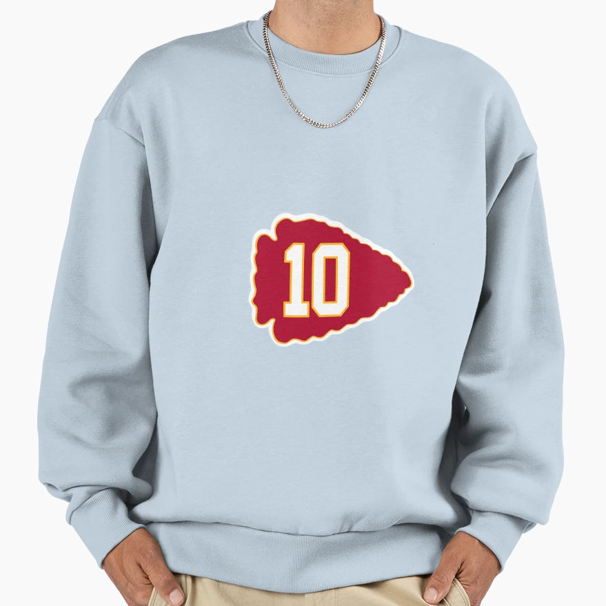 Kansas City Chiefs Arrowhead 10 Sweatshirt - Unique Graphic Men Women - T-Shirt, Sweatshirt, Hoodie