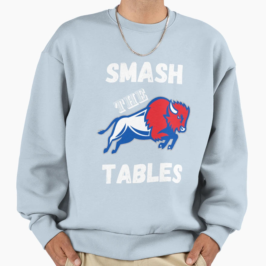 Smash Tables Sweatshirt - Custom Art Print Men Women - T-Shirt, Sweatshirt, Hoodie
