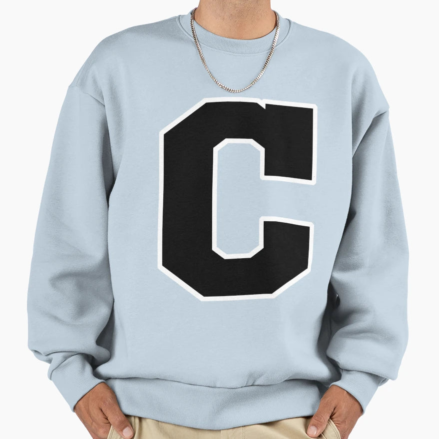 Block C Outline Sweatshirt - Novelty Apparel for Adults - T-Shirt, Sweatshirt, Hoodie