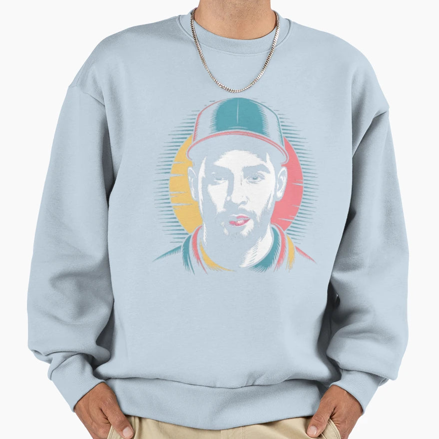 Stylish Urban Portrait Illustration Sweatshirt - Novelty Apparel Unisex - T-Shirt, Sweatshirt, Hoodie