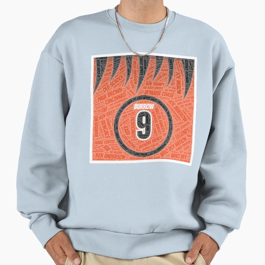 Burrow Stripes Sweatshirt - Novelty Apparel for Adults - T-Shirt, Sweatshirt, Hoodie