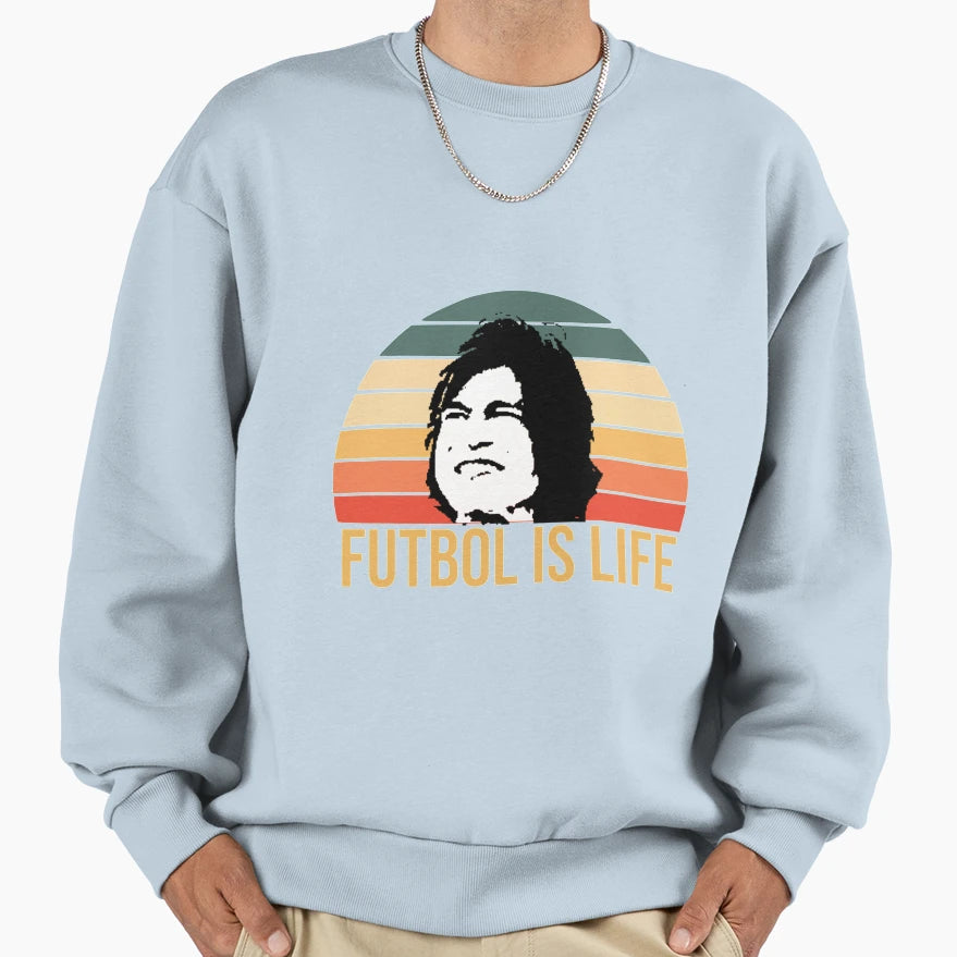 Futbol Is Life Sweatshirt - Aesthetic Graphic for Adults - T-Shirt, Sweatshirt, Hoodie