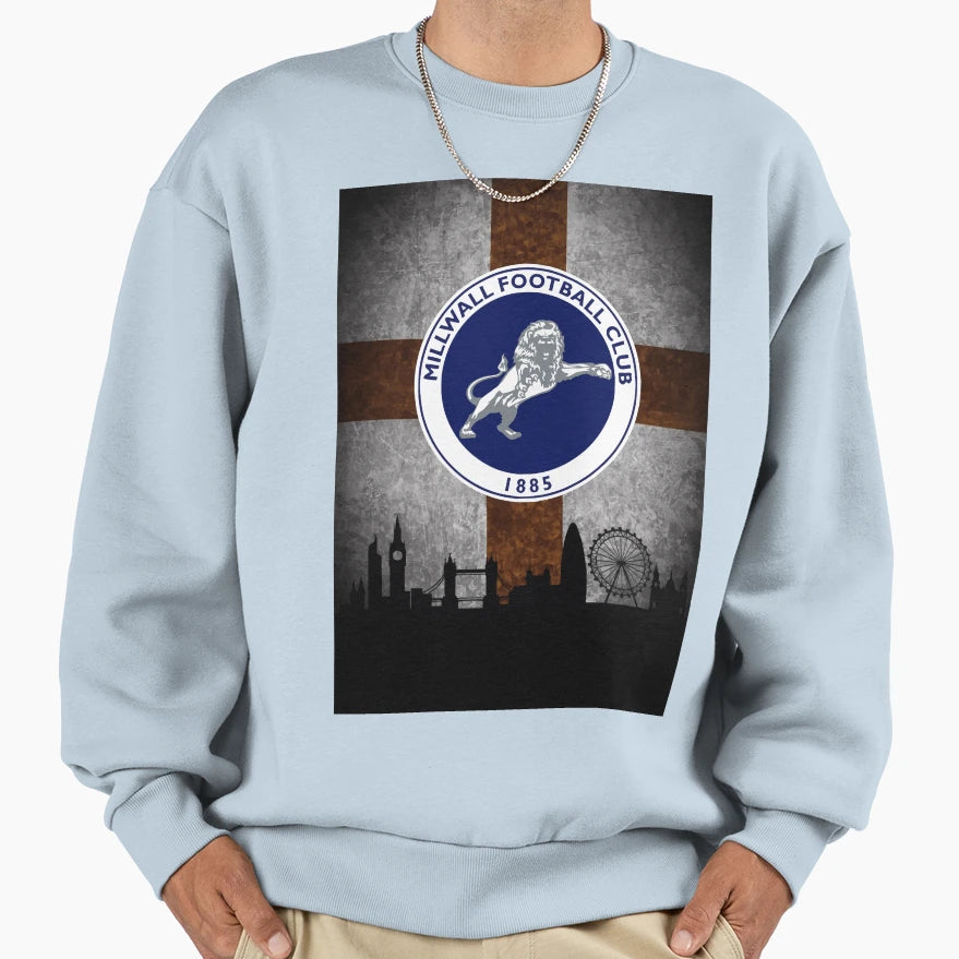 Millwall London Sweatshirt - Unique Graphic for Adults - T-Shirt, Sweatshirt, Hoodie