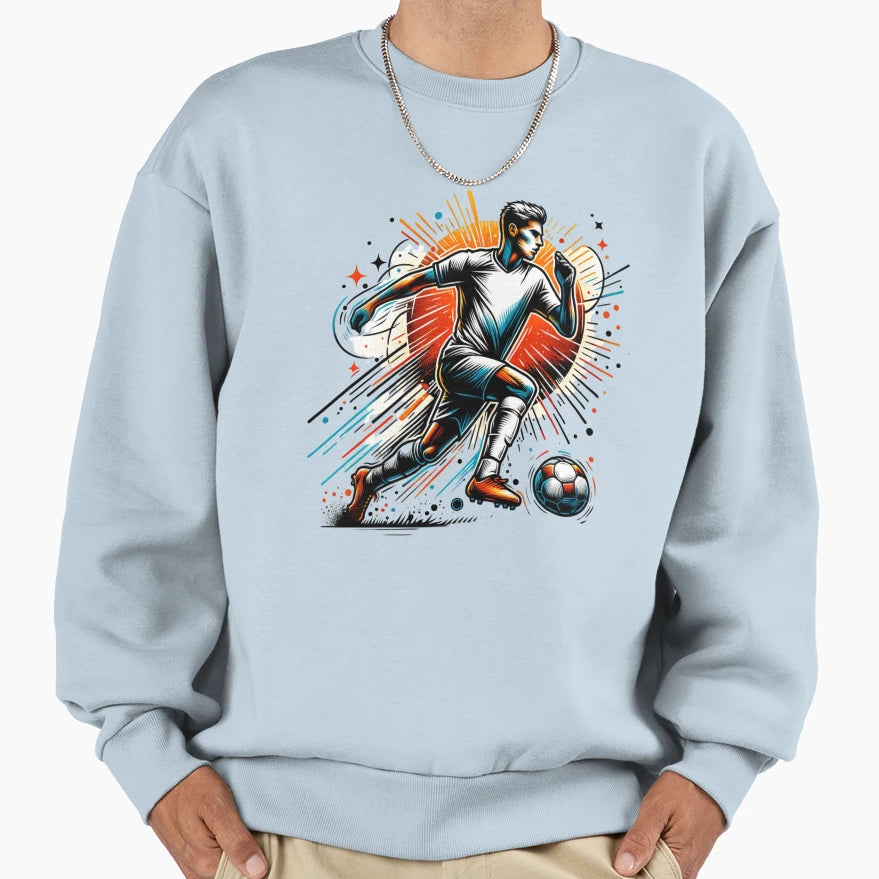 Football Player Life Sweatshirt - Graphic Print Men Women - T-Shirt, Sweatshirt, Hoodie