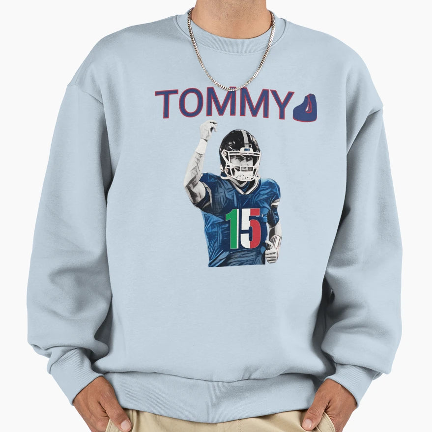 Hand Cutlets Quarterback American Sweatshirt - Novelty Apparel Unisex - T-Shirt, Sweatshirt, Hoodie