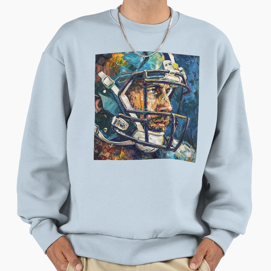 American Football Player Painting Sweatshirt - Fun Novelty Design Unisex - T-Shirt, Sweatshirt, Hoodie