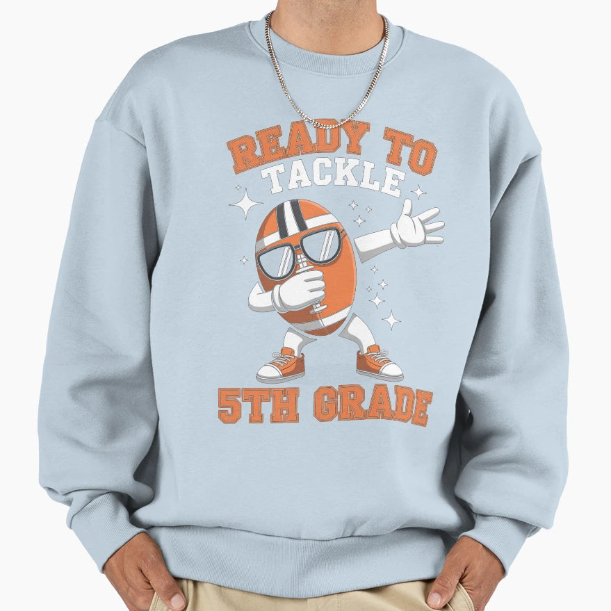 5Th Grade Football Back To School Sweatshirt - Novelty Apparel Unisex - T-Shirt, Sweatshirt, Hoodie