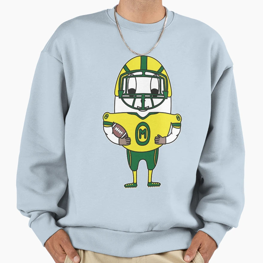 American Football Player Egg Sweatshirt - Aesthetic Graphic Men Women - T-Shirt, Sweatshirt, Hoodie