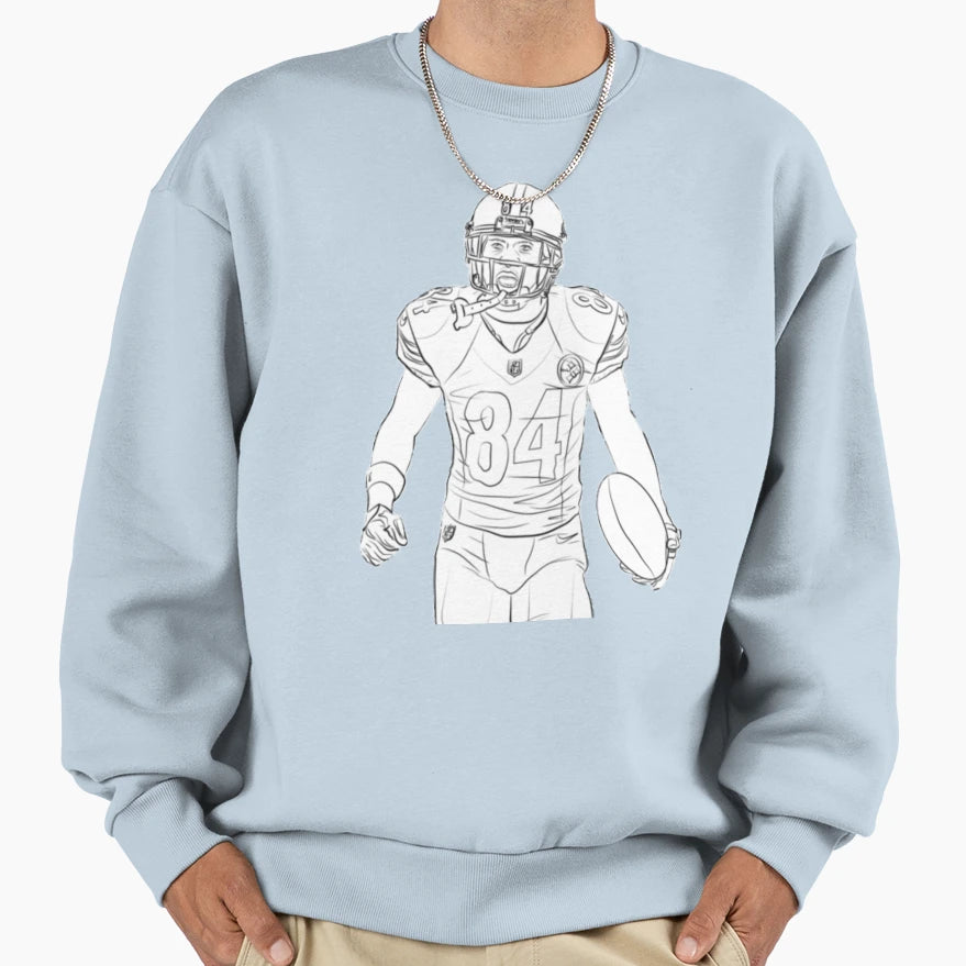 Antonio Brown Custom Nfl Sweatshirt - Casual Everyday Wear for Adults - T-Shirt, Sweatshirt, Hoodie