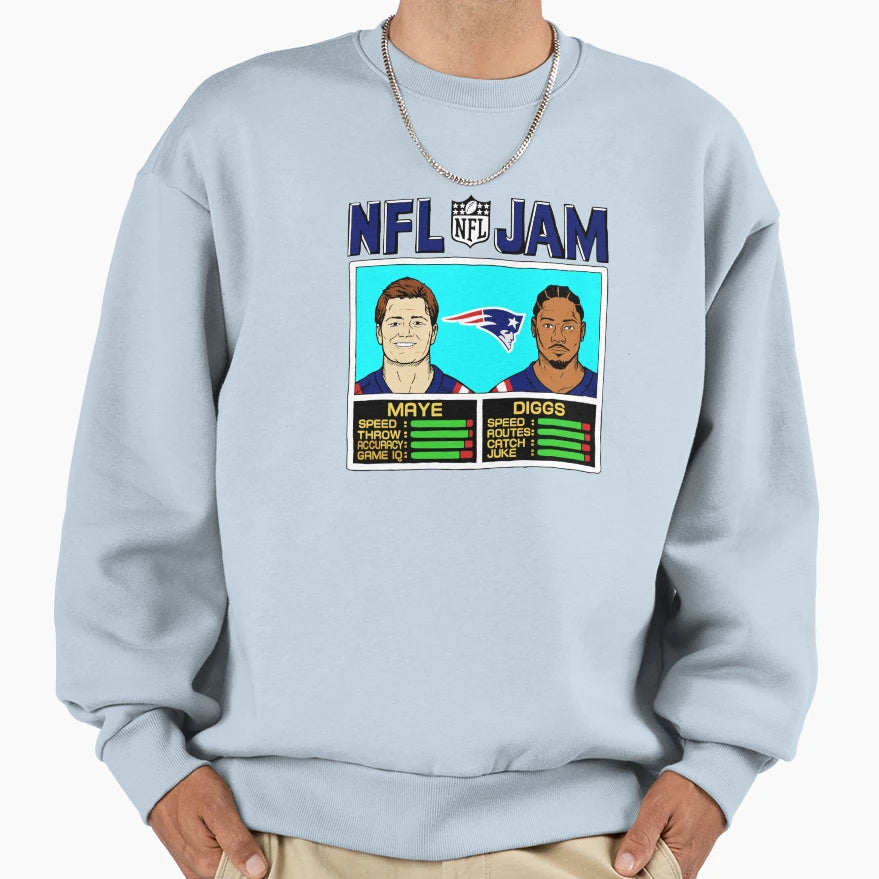 New England Patriots Drake Maye SD Sweatshirt - Graphic Print Men Women - T-Shirt, Sweatshirt, Hoodie