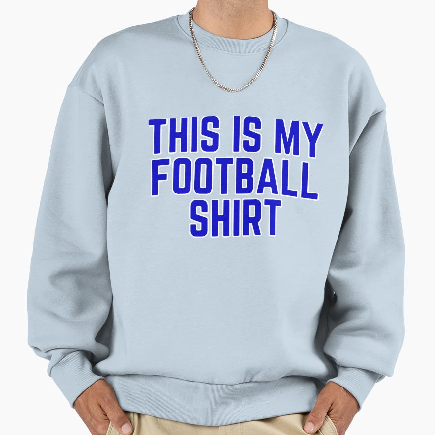 Football Team Color Red Blue Sweatshirt - Streetwear Style for Adults - T-Shirt, Sweatshirt, Hoodie