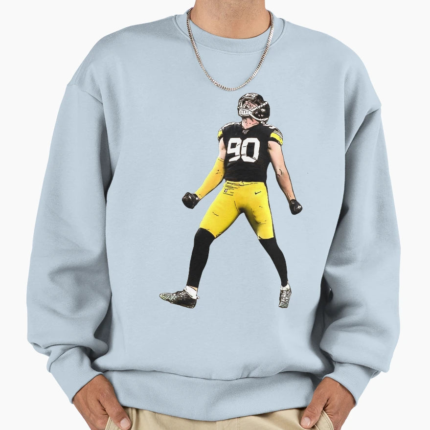 Tj Watt Celebration Sweatshirt - Aesthetic Graphic for Adults - T-Shirt, Sweatshirt, Hoodie