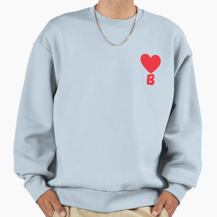 Love Alphabet Letter B Sweatshirt - Custom Art Print Unisex - T-Shirt, Sweatshirt, Hoodie
