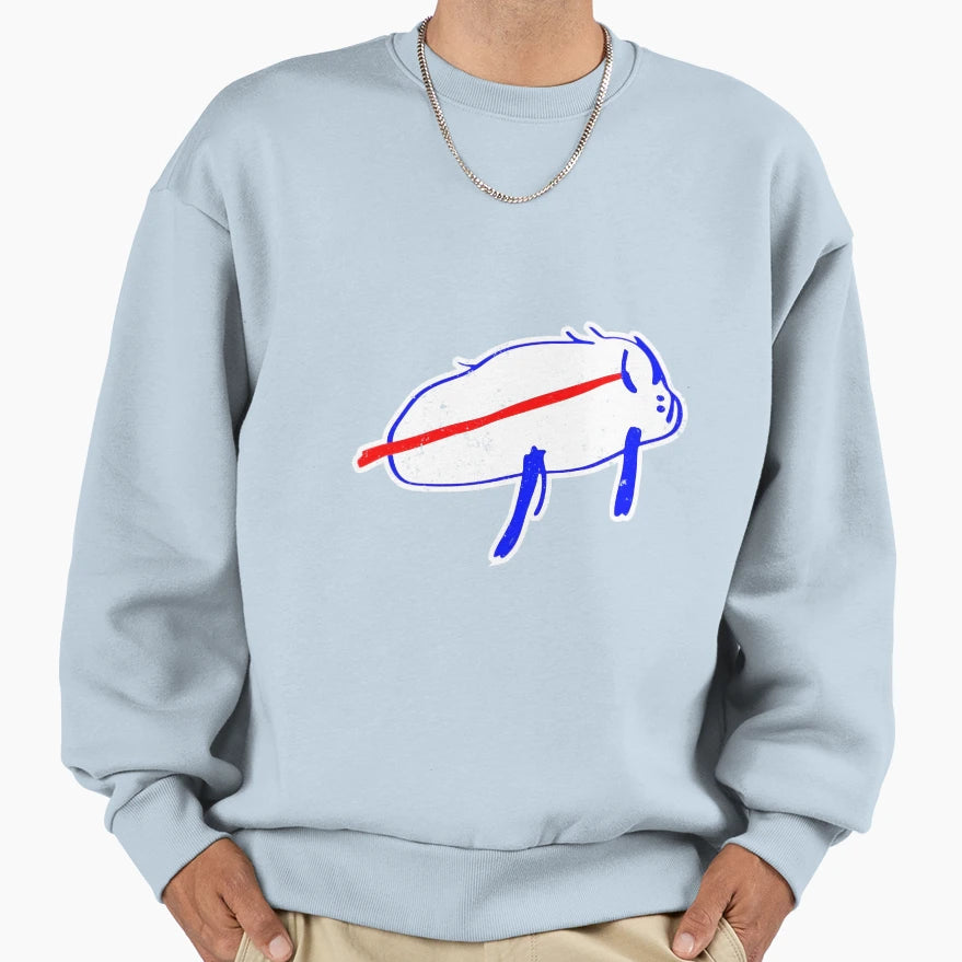 Distressed JA Buffalo Sweatshirt - Unique Graphic Unisex - T-Shirt, Sweatshirt, Hoodie