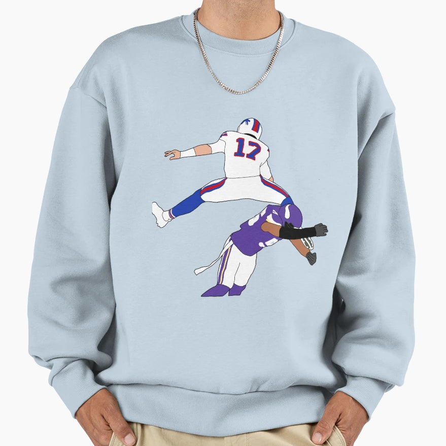 Buffalo Bills JA Hurdle Sweatshirt - Fun Novelty Design Unisex - T-Shirt, Sweatshirt, Hoodie