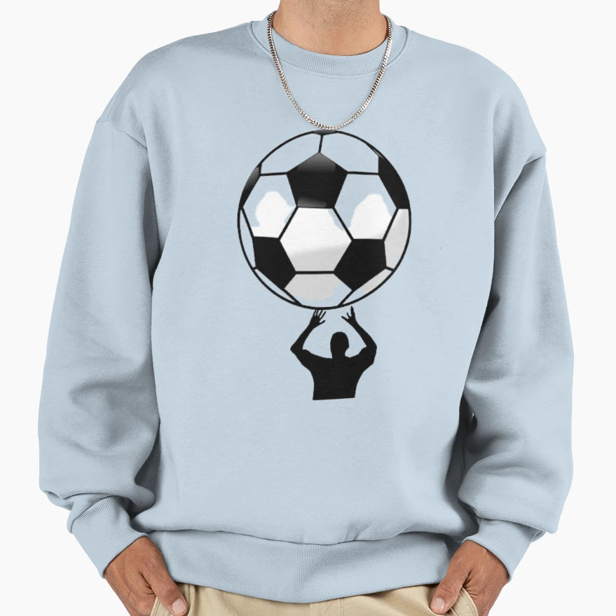 Soccer Ball Sweatshirt - Trendy Graphic Men Women - T-Shirt, Sweatshirt, Hoodie