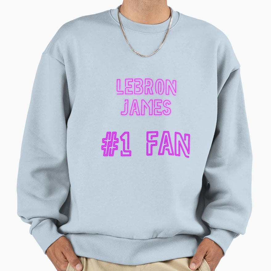 Lebron James 1 Fan Sweatshirt - Minimalist Print for Adults - T-Shirt, Sweatshirt, Hoodie
