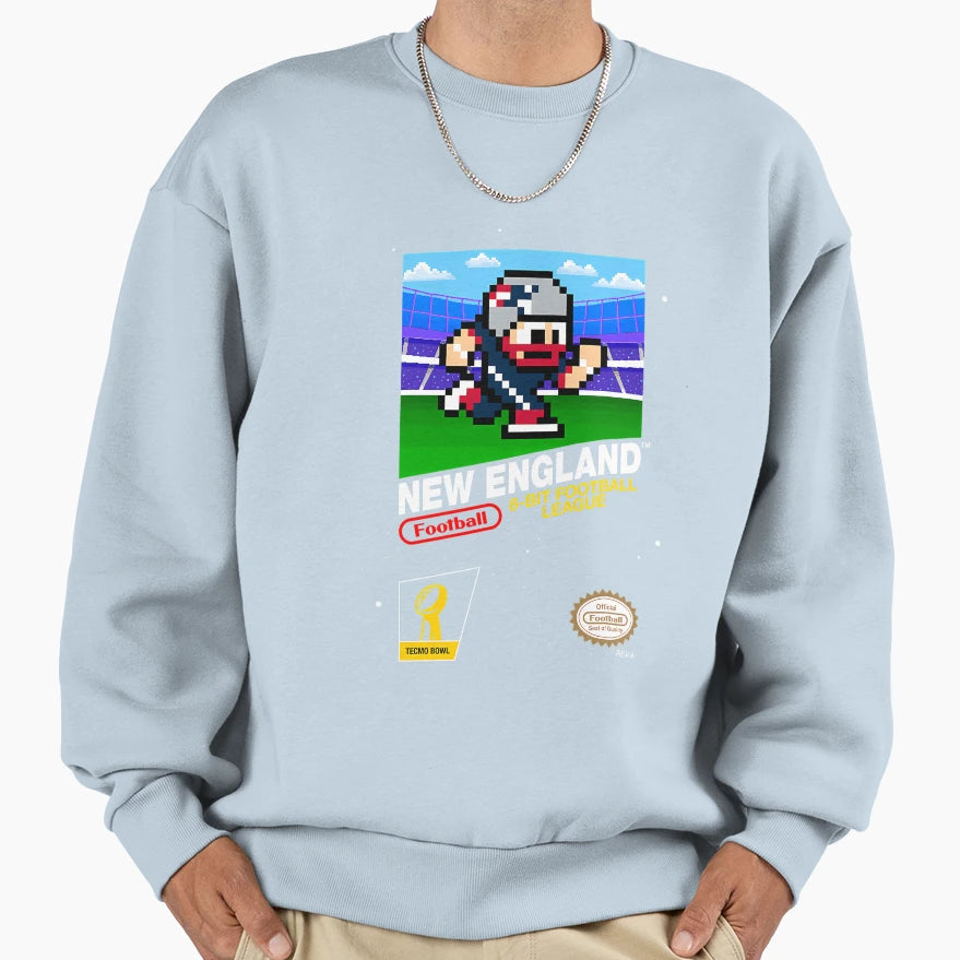 New England Patriots 8 Bit Sweatshirt - Custom Art Print for Adults - T-Shirt, Sweatshirt, Hoodie