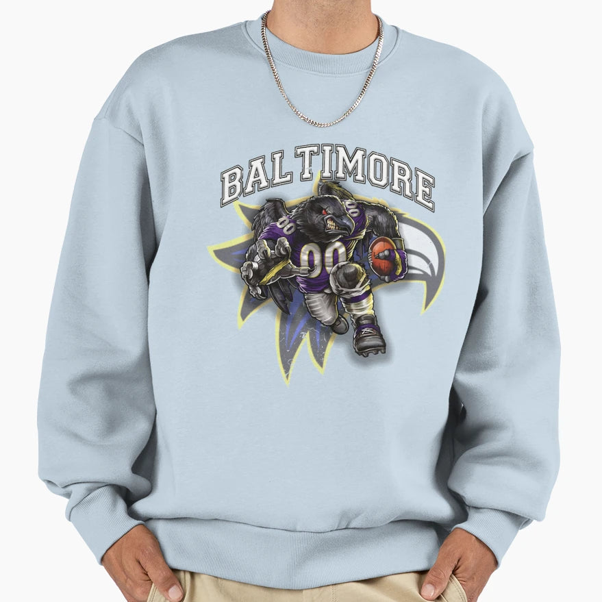Art Baltimore Ravens Sweatshirt - Fun Novelty Design Men Women - T-Shirt, Sweatshirt, Hoodie