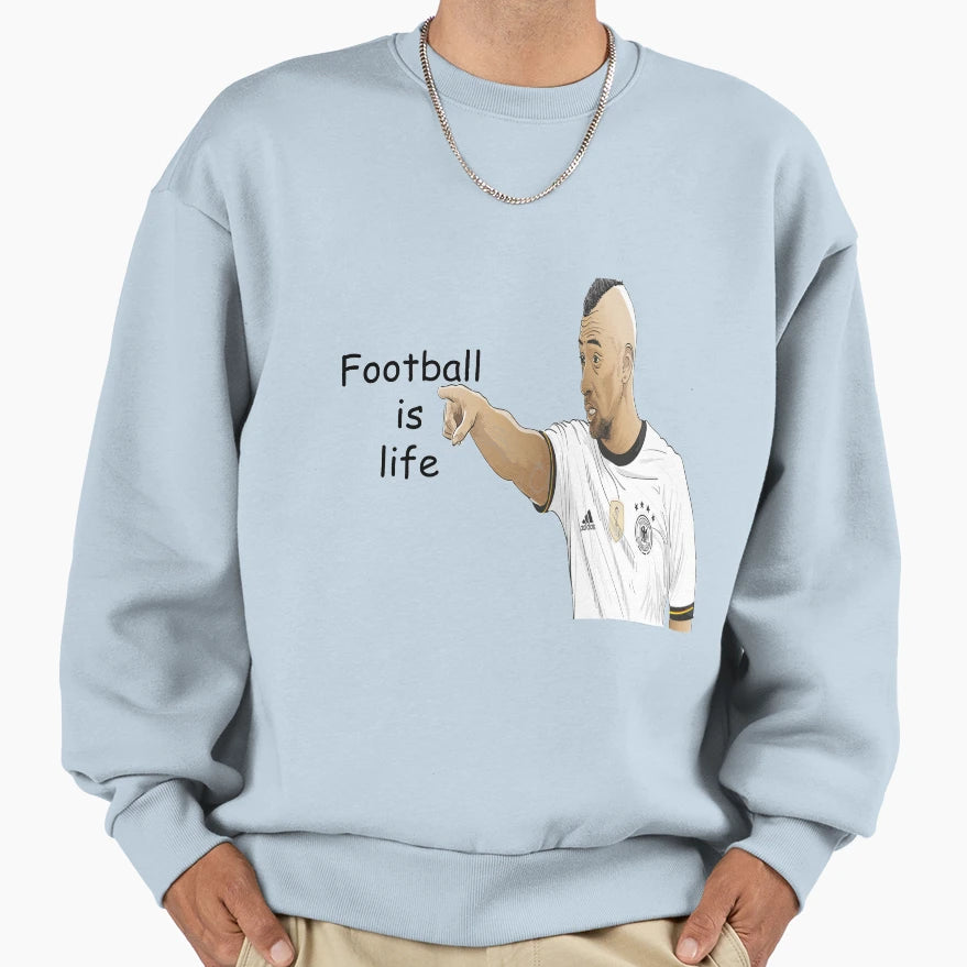He Is Football Player Sweatshirt - Streetwear Style Unisex - T-Shirt, Sweatshirt, Hoodie