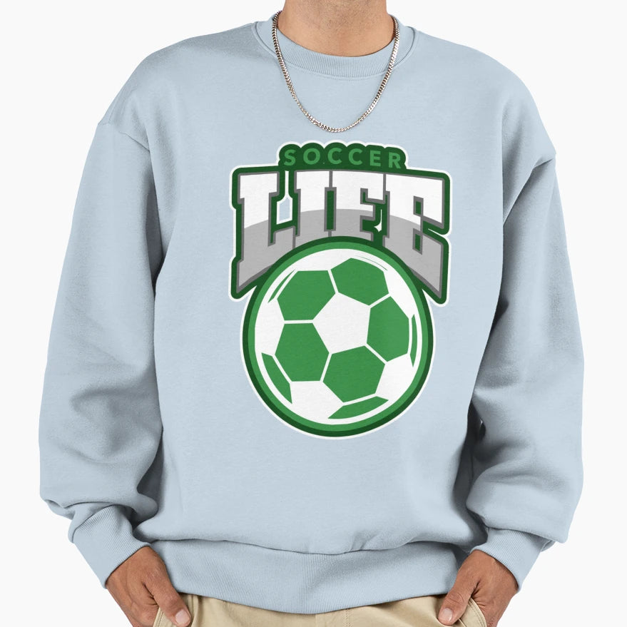 Soccer Life Gr And Wt T-Shirt - Unique Graphic Men Women - T-Shirt, Sweatshirt, Hoodie