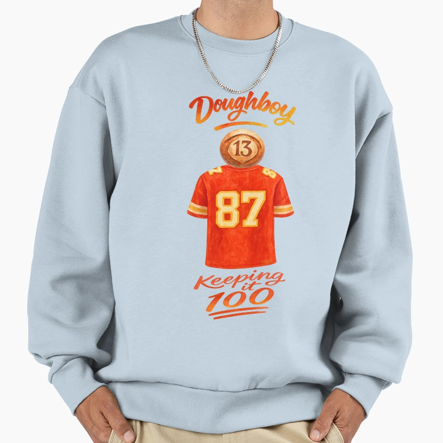 Life Doughboy Keeping It 100 Sweatshirt - Aesthetic Graphic for Adults - T-Shirt, Sweatshirt, Hoodie