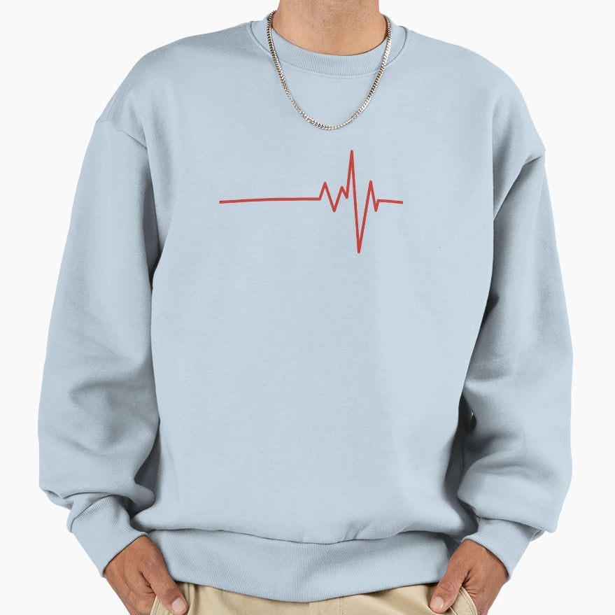Heart Rhythm Ecg Sweatshirt - Streetwear Style Unisex - T-Shirt, Sweatshirt, Hoodie