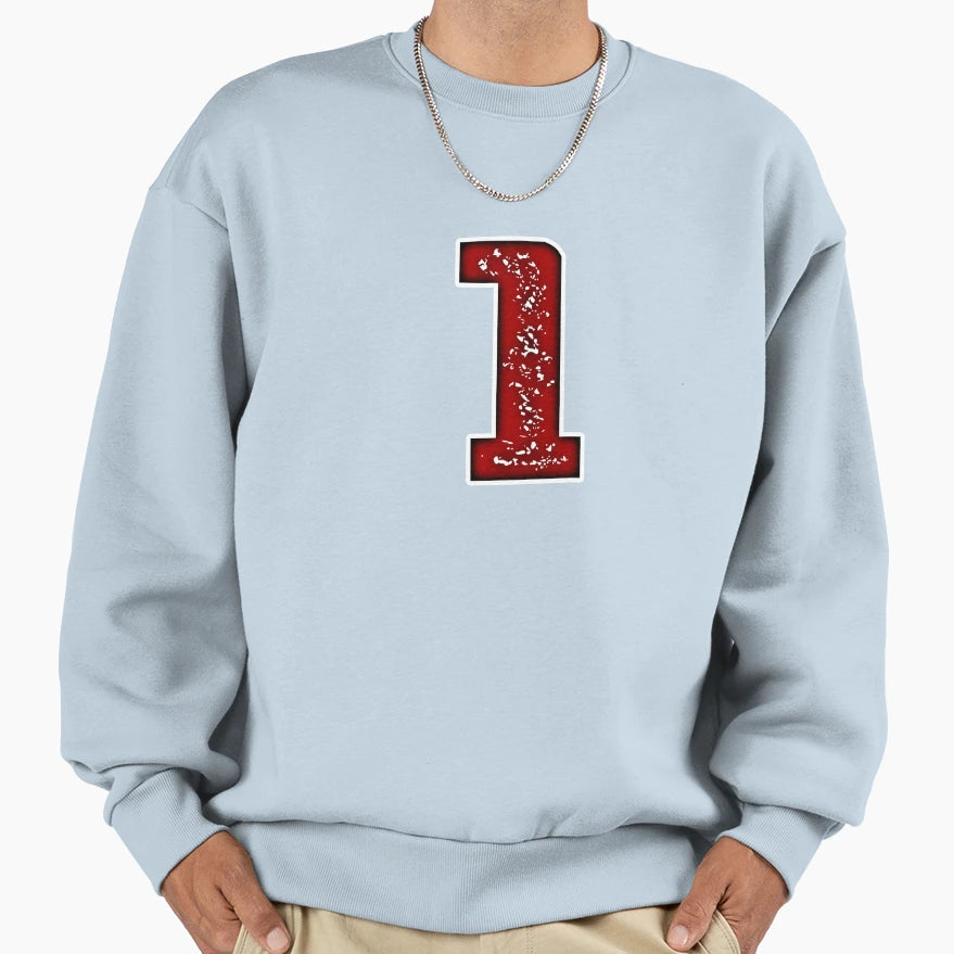 Number 1 Sweatshirt - Custom Art Print Men Women - T-Shirt, Sweatshirt, Hoodie