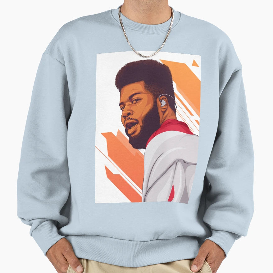 Khalid Sweatshirt - Minimalist Print for Adults - T-Shirt, Sweatshirt, Hoodie